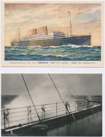 HAJÓK - 10 db régi motívum képeslap / SHIPS - 10 pre-1945 motive postcards (Holland-America Line, Ha...