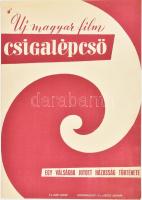 1957 Csigalépcső, egy válságba jutott házasság története, kisplakát, 22,5×15,5 cm