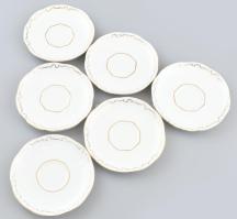 Zsolnay Stafír mokkás, kávés készlet, 9 részes (kanna, kiöntő, cukortartó, csészék és aljak), 24K ar...