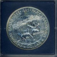 Kanada 1985. 1$ Ag "Nemzeti park" T:PP Plasztiktokban!