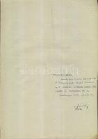 1945 Mindszenti József hercegprímás aláírt levele