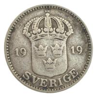 Dánia 1919. 25Ö Ag T:2- patina Denmark 1919. 25 Öre Ag C:VF patina Krauser KM# 785