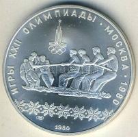 Szovjetunió 1980. 10R Ag "Olimpia-kötélhúzás" T:1