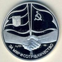 Szovjetunió 1989. "Gorbacsov látogatása az NSZK-ban" Ag emlékérem 31,37g T:PP