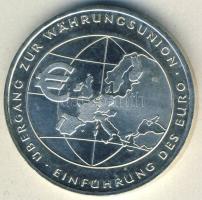 Németország 2002F 10€ Ag "Átváltás euróra" T:BU