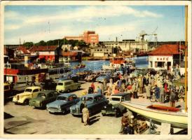 1962 Fredrikstad, The Market Place, Workshop in the Background (EB)