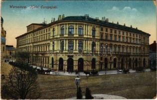 Warszawa, Varsovie, Warschau, Warsaw; Hotel Europejski / hotel (worn corners)