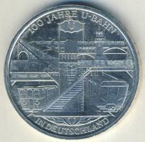 Németország 2002F 10€ Ag "100 éves a metró" T:BU