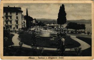1947 Abbazia, Opatija; Fontana e Lungomare Savoia / fountain (Rb)