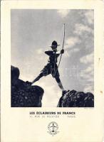 1939 Les Éclaireurs de France / French boy scout with bow and arrow (EK)