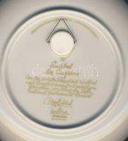 2db porcelán: Szindbád utazását ábrázoló  falitál (Rosenthal) és egy Mona Lisa festményes hamutál (L...