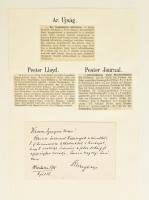 1908 Kortsák Antal a Pesti Magyar Kereskedelmi Bank igazgatójának Ferenc József renddel való kitünte...