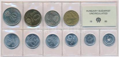 1985. 2f-20Ft (10xklf) érmés forgalmi sor fóliatokban T:1  Adamo FO18