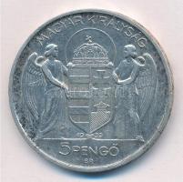 1939. 5P Ag "Horthy balra" T:2,2- patina, ph
Adamo P8.2