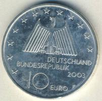 Németország 2003F 10€ Ag "Ruhr melletti iparvidék" T:BU