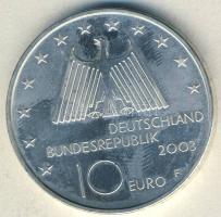 Németország 2003F 10€ Ag "Ruhr melletti iparvidék" T:BU