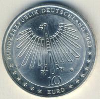 Németország 2003G 10€ Ag "Gottfried Semper" T:BU