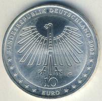 Németország 2003G 10€ Ag "Gottfried Semper" T:BU