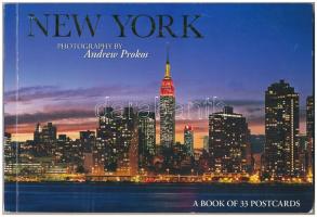NEW YORK - modern képeslap füzet 33 képeslappal / NEW YORK - modern postcard booklet with 33 postcards