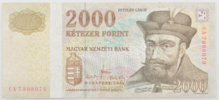 2008. 2000Ft CA 7898079 T:III holografikus biztonsági csík nélkül Adamo F56G