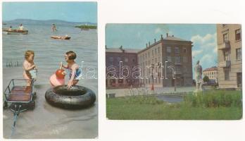 15 db MODERN magyar város képeslap / 15 modern Hungarian town-view postcards