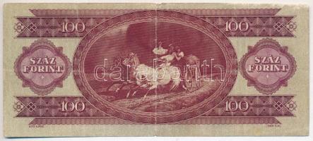 1947. 100Ft "B 087 059723" T:III- kis anyaghiány
Adamo F27