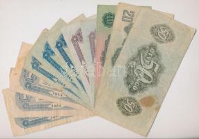 1944. 1P-50P "A Vörös Hadsereg Parancsnoksága" (11x) T:III,III- fo., szakadás