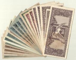 1945-1946. 20db-os pengő bankjegytétel T:III közte szakadt is