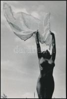 cca 1985 Menesdorfer Lajos (1941-2005) budapesti fotóművész hagyatékából, jelzés nélküli, vintage fotó (nyári szellő), ezüst zselatinos fotópapíron, 29,8x20 cm