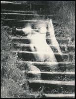 cca 1985 Menesdorfer Lajos (1941-2005) budapesti fotóművész hagyatékából, jelzés nélküli, vintage fotó (látomás), ezüst zselatinos fotópapíron, felületén törésvonal, 23x18 cm