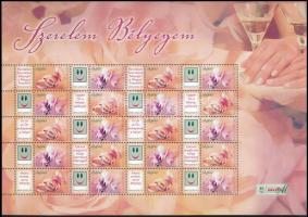 2011 Szerelem bélyegem - Értékjelzés nélkül promóciós teljes ív (7.000)