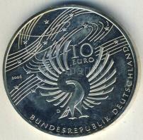 Németország 2006D 10€ Ag "Mozart" T:BU