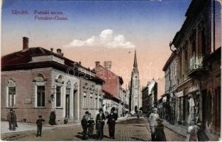 1915 Újvidék, Novi Sad; Futtaki utca, Weisz Adolf és ifj. Ofner Mihály és fia üzlete / street, shops (EK)