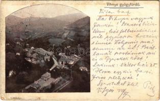 1914 Vihnye, Vihnyefürdő, Kúpele Vyhne; látkép / general view (kis szakadás / small tear)