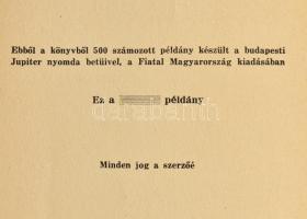 Radnóti Miklós: Ujmódi pásztorok éneke. Radnóti Miklós versei. Bp., 1931. Fiatal Magyarország kiadás...