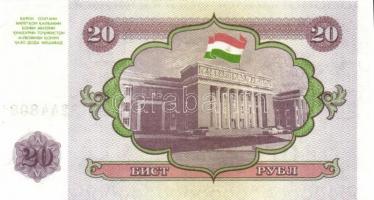 Tadzsikisztán 7db klf modern bankjegy T:I