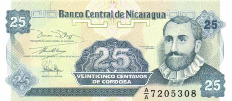 Nicaragua 4 klf modern bankjegy T:I