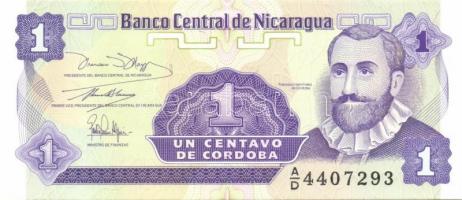 Nicaragua 4 klf modern bankjegy T:I