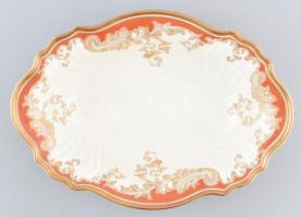 Rosenthal porcelán kínáló tál. Kézzel festett, jelzett, hibátlan. 32x23 cm