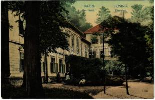 Bazin, Bösing, Bözing, Pezinok; Vas fürdő / Eisenbad / spa, bath, hotel (EK)