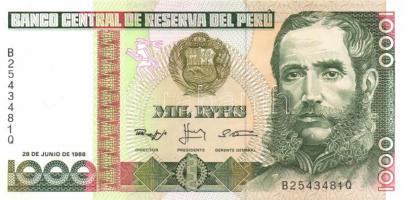 Peru 7db klf modern bankjegy T:I