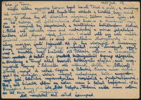 1955 Sárdy Brutus (1892-1970) festőművész, restaurátor levele fiához, Sárdy Lóránt (1931-2014) festő...