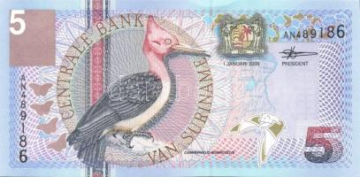 Szurinám 6db klf modern bankjegy T:I