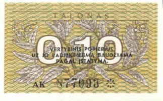 Litvánia 5db klf modern bankjegy T:I