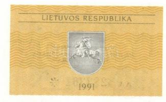 Litvánia 5db klf modern bankjegy T:I