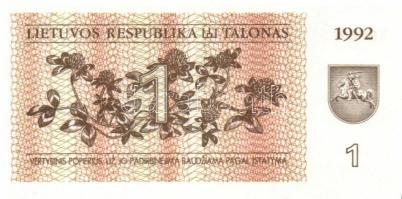 Litvánia 5db klf modern bankjegy T:I