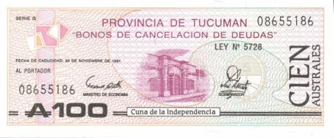 Argentína 13 db klf modern bankjegy T:I