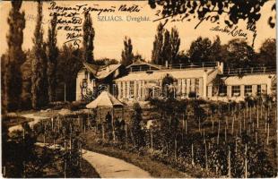 1913 Szliács, Szliácsfürdő, Kúpele Sliac; Üvegház, kert / greenhouse, garden (kis szakadás / small tear)
