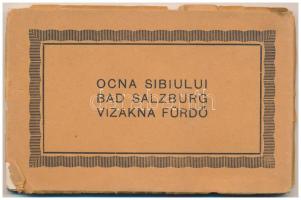 Vízakna, Salzburg, Ocna Sibiului; fürdő - Nem képeslapos leporello 16 képpel / spa - non-postcard le...
