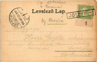 1903 Jolsva, Jelsava; Honvéd laktanya, látkép, fürdő. Koren Lajos kantinos kiadása / K.u.K. military...